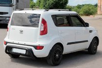 Kia Soul I 2008–2013 Achterbeschermbeugel AK002 Black (RVS) foto 2