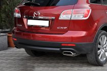 Mazda CX-9 2007–2016 Achterbeschermbeugel AK002 Black (RVS) foto 1