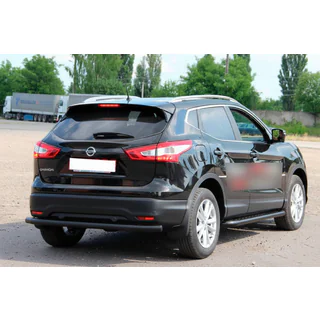 Achterbeschermbeugel AK002 Black (RVS) Nissan Qashqai 2014–2021 foto 1