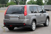 Nissan X-trail T31 2007–2014 Achterhoeken AK003 Black (2 stuks, RVS) foto 1