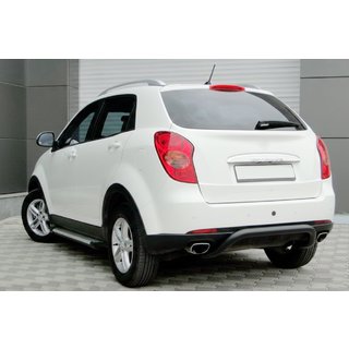 Achterbeschermbeugel AK006 Black (RVS) SsangYong Korando 2010–2019