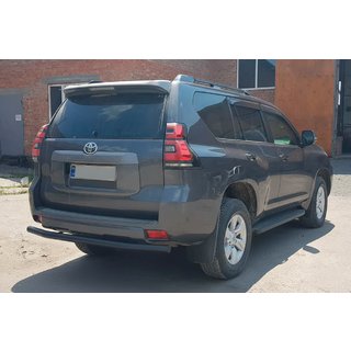 Achterbeschermbeugel AK002 Black (RVS) Toyota Land Cruiser Prado 150 2009–2023 foto 1