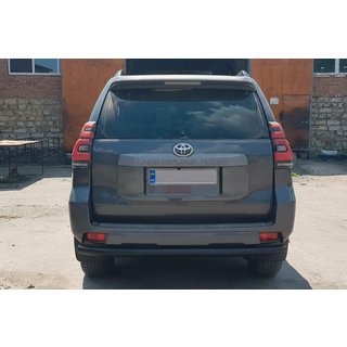 Achterbeschermbeugel AK002 Black (RVS) Toyota Land Cruiser Prado 150 2009–2023 foto 3