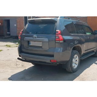 Achterbeschermbeugel AK002 Black (RVS) Toyota Land Cruiser Prado 150 2009–2023 foto 4