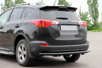 Toyota Rav 4 2013–2018 Achterbeschermbeugel AK002 Black (RVS) foto 4