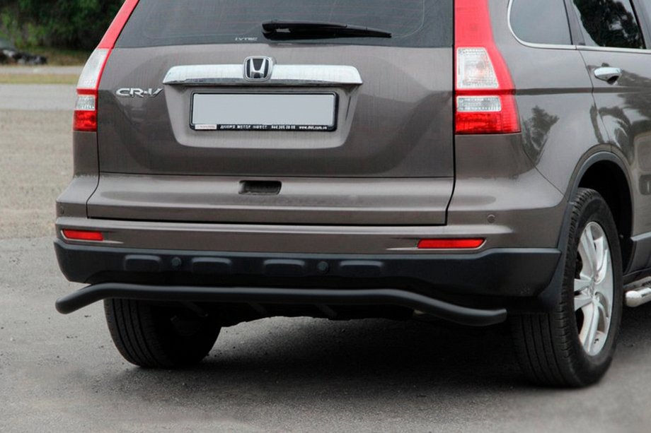 Honda CRV 2012–2016 Achterbeschermbeugel AK008 Black (roestvrij staal) Image
