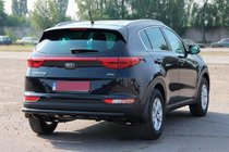 Kia Sportage 2015–2021 Achterbumperbeschermer AK002 Black (RVS) foto 3