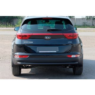 Achterbumperbeschermer AK002 Black (RVS) Kia Sportage 2015–2021 foto 2