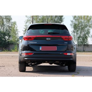 Achterbumperbeschermer AK002 Black (RVS) Kia Sportage 2015–2021 foto 4