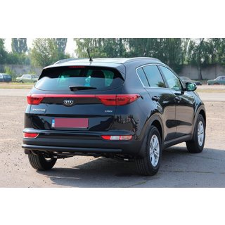 Achterbumperbeschermer AK002 Black (RVS) Kia Sportage 2015–2021 foto 3