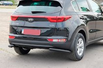 Kia Sportage 2015–2021 Achterhoekbeschermers AK003 Black (RVS) foto 2