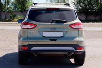 Ford Kuga/Escape 2013–2019 Achterbeschermbeugel AK002 Black (RVS) foto 1