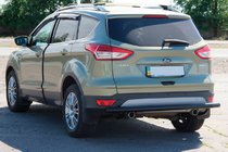 Ford Kuga/Escape 2013–2019 Achterbeschermbeugel AK002 Black (RVS) foto 2
