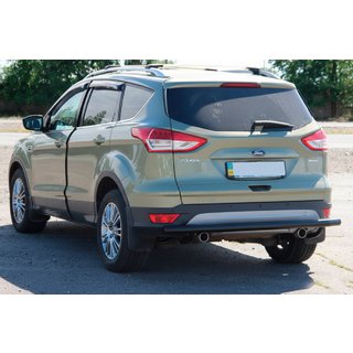 Achterbeschermbeugel AK002 Black (RVS) Ford Kuga/Escape 2013–2019 foto 2