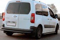Citroen Berlingo 2008–2018 Achterbeschermbeugel Black (RVS) 60 mm foto 4