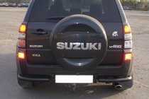 Suzuki Grand Vitara 2005–2017 Achterbeschermbeugel AK003 Black (RVS) foto 1