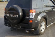 Suzuki Grand Vitara 2005–2017 Achterbeschermbeugel AK003 Black (RVS) foto 2