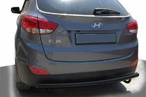 Hyundai IX-35 2010–2015 Achterbeschermbeugel AK002 Black (RVS) foto 1