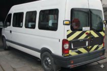 Opel Movano 2004–2010 Achterbeschermbeugel AK002 Black (RVS) foto 1