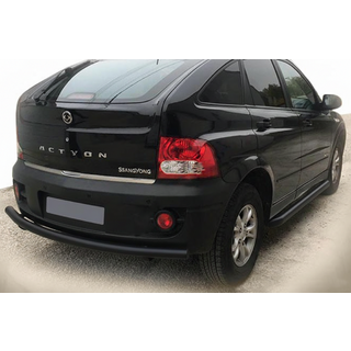 Achterbumperbeschermer AK002 Black (RVS) SsangYong Action 2005–2018