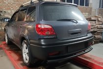 Mitsubishi Outlander 2001–2006 Achterbeschermbeugel AK002/2 Black (RVS) foto 3