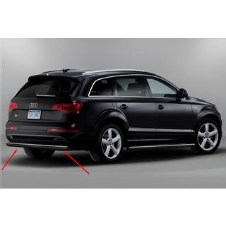 Achterbumperbeschermer AK002 Black (RVS) Audi Q7 2005–2015