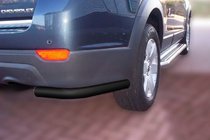 Chevrolet Captiva 2006–2019 Achterhoekstukken AK003 Black (2 st., roestvrij staal) foto 1