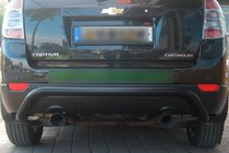 Chevrolet Captiva 2006–2019 Achterbeugel AK007 Black (RVS) foto 1