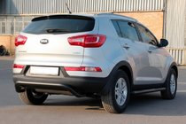 Kia Sportage 2010–2015 Achterbeugel AK007 Black (RVS) foto 3