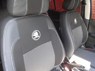 Skoda Fabia 2000–2007 Autostoelhoezen (kunstleer↗stof, Premium) foto 3