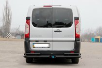 Citroen Jumpy 2007–2017 Achterhoekbeugels Double Black (2 stuks, RVS) foto 2