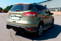 Ford Kuga/Escape 2013–2019 Achterbeugel AK007 Black (RVS) foto 1