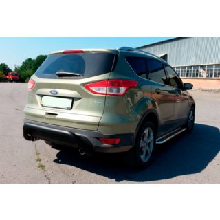 Achterbeugel AK007 Black (RVS) Ford Kuga/Escape 2013–2019 foto 1