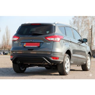 Achterbeugel AK007 Black (RVS) Ford Kuga 2008–2013 foto 2