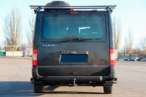 Ford Transit 2000–2014 Achterhoekbeugels AK003-Double Black (RVS) foto 3