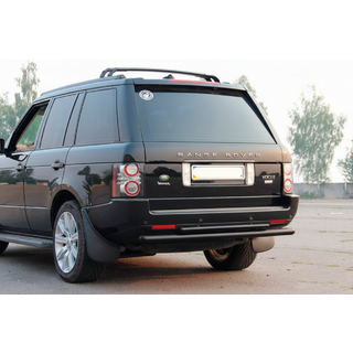 Achterbumperbeugel AK002-Dubbel Black (RVS) Range Rover III L322 2002–2012 foto 1