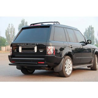 Achterbumperbeugel AK002-Dubbel Black (RVS) Range Rover III L322 2002–2012 foto 3