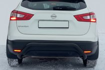 Nissan Qashqai 2014–2021 Achterbeschermbeugel AK007-1 Black (RVS) foto 2