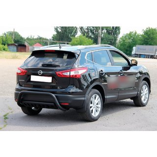 Achterbeschermbeugel AK007-1 Black (RVS) Nissan Qashqai 2014–2021 foto 3