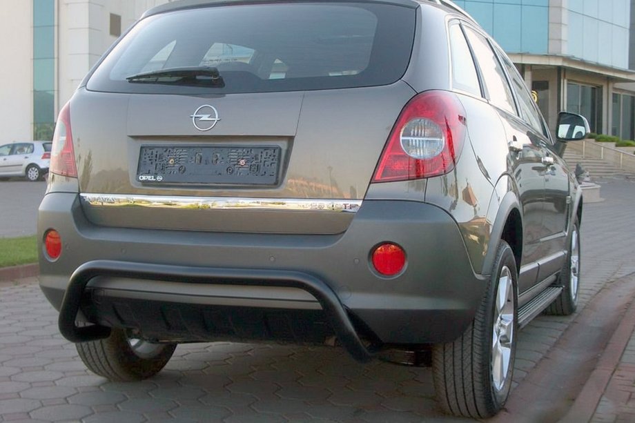 Opel Antara 2006–2017 Achterbeschermbeugel AK007-1 Black (RVS) Image