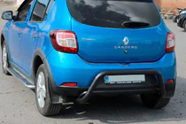 Renault Sandero 2013–2022 Achterbeugel AK007 Black (RVS) foto 6