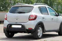 Renault Sandero 2013–2022 Achterbeugel AK007 Black (RVS) foto 2