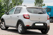 Renault Sandero 2013–2022 Achterbeugel AK007 Black (RVS) foto 3