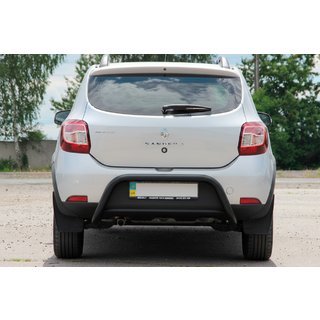 Achterbeugel AK007 Black (RVS) Renault Sandero 2013–2022 foto 1