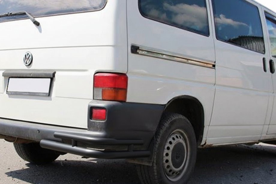 Volkswagen T4 Caravelle/Multivan 1990–2003 Dubbele achterhoekstukken AK003-Double Black (2 st., RVS) Foto 1