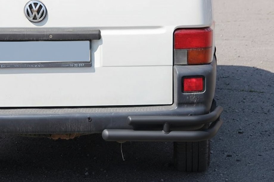 Volkswagen T4 Caravelle/Multivan 1990–2003 Dubbele achterhoekstukken AK003-Double Black (2 st., RVS) Foto 3