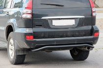 Toyota Land Cruiser Prado 120 2002–2009 Achterbeschermbeugel AK008 Black foto 4