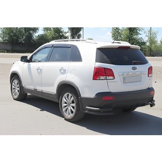 Achterste dubbele hoekbeugels AK003-подвійний Black (RVS) Kia Sorento II XM 2009–2014 foto 4