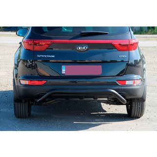 Achterbumperbeugel AK007 Black (RVS) Kia Sportage 2015–2021 foto 2