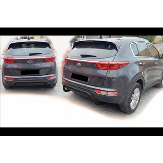 Achterbumperbeugel AK007 Black (RVS) Kia Sportage 2015–2021 foto 4